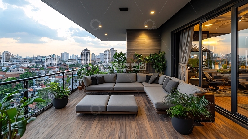 高清大图下载【趣麦麦图】阳台景观