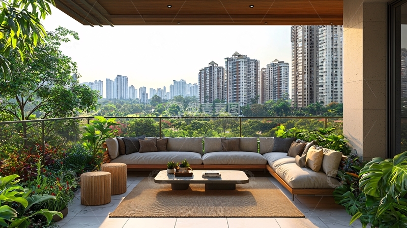 高清大图下载【趣麦麦图】阳台景观