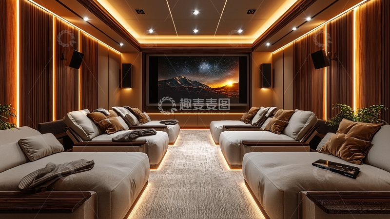 高清大图下载【趣麦麦图】高端家庭影院