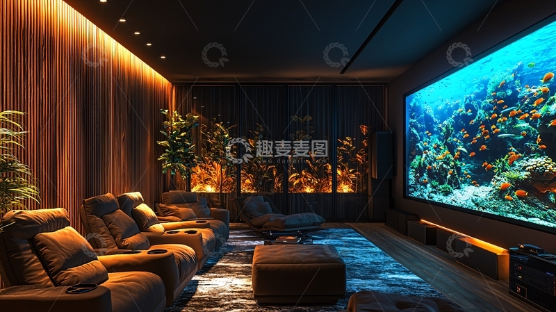高清大图下载【趣麦麦图】高端家庭影院