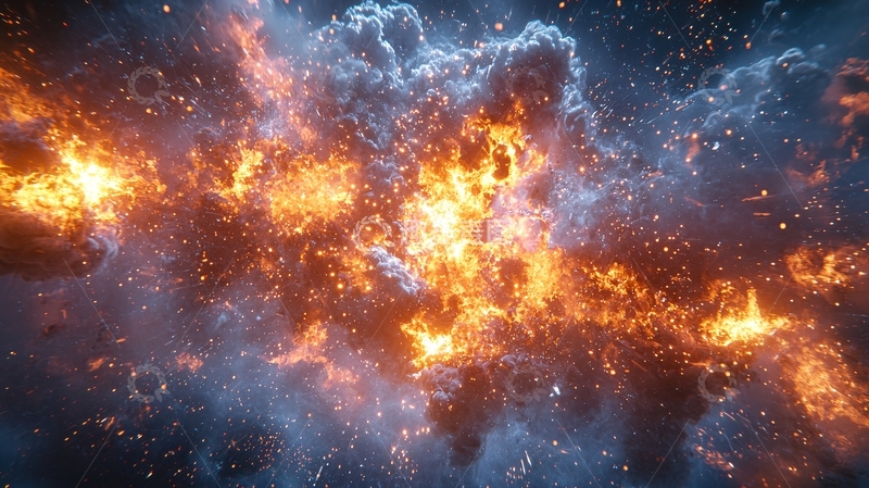 高清大图下载【趣麦麦图】燃烧的宇宙云