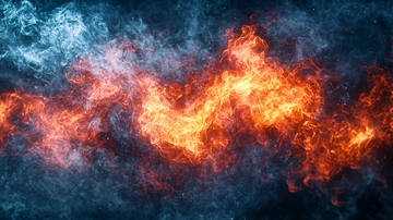 火焰与冰霜交融