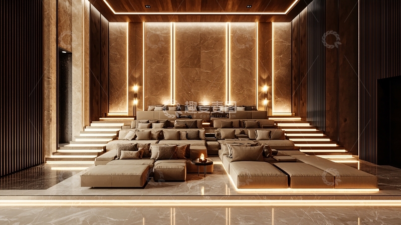 高清大图下载【趣麦麦图】高端私人影院设计