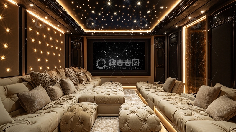 高清大图下载【趣麦麦图】奢华家庭影院