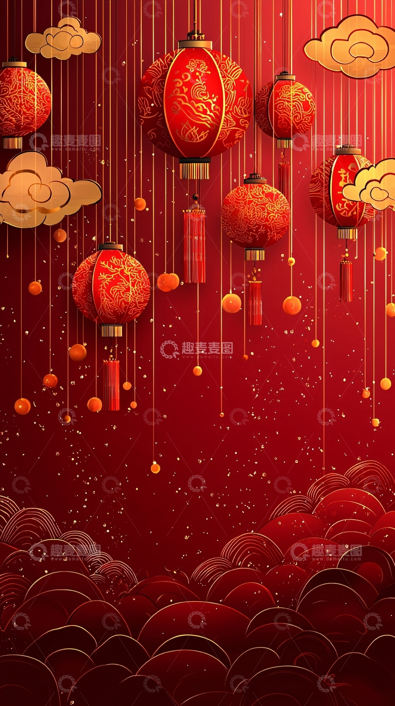 高清大图下载【趣麦麦图】红色灯笼