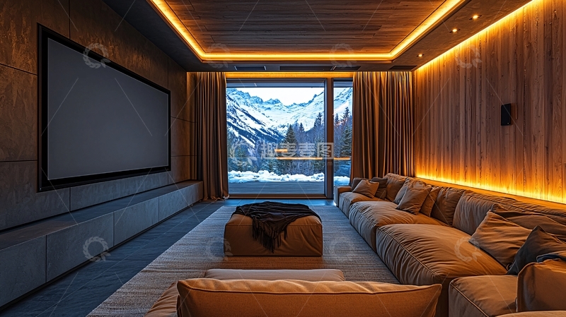 高清大图下载【趣麦麦图】豪华家庭影院空间