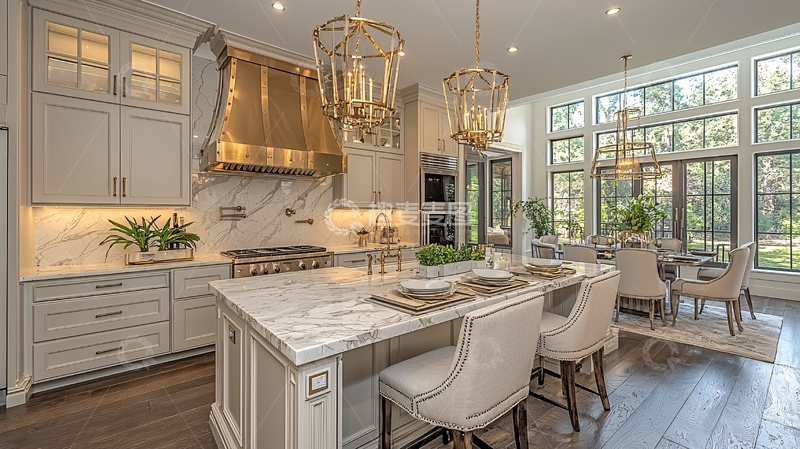 高清大图下载【趣麦麦图】高端开放式厨房