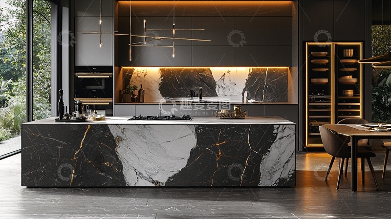 高清大图下载【趣麦麦图】现代极简风格厨房