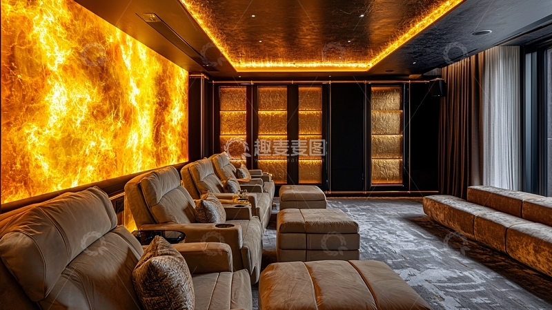 高清大图下载【趣麦麦图】奢华家庭影院