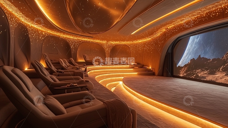 高清大图下载【趣麦麦图】奢华影院按摩椅