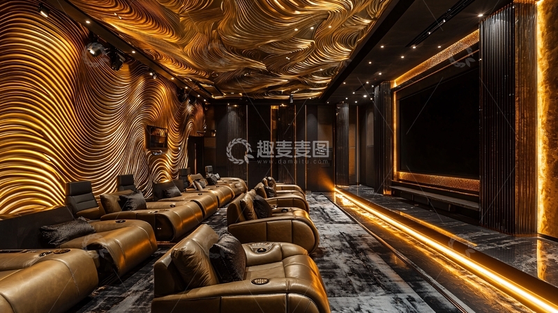 高清大图下载【趣麦麦图】奢华家庭影院