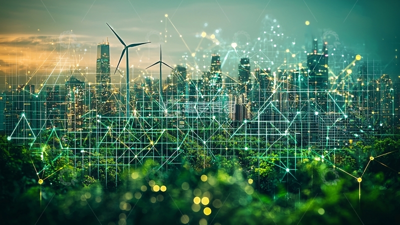 高清大图下载【趣麦麦图】绿色环保城市