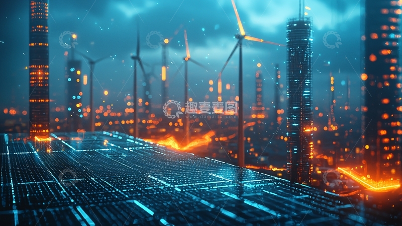 高清大图下载【趣麦麦图】未来科技城市100