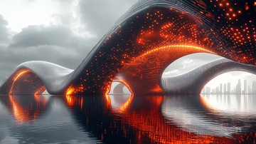 未来科技感建筑