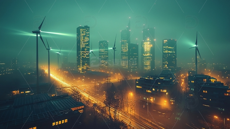 高清大图下载【趣麦麦图】未来都市夜景204