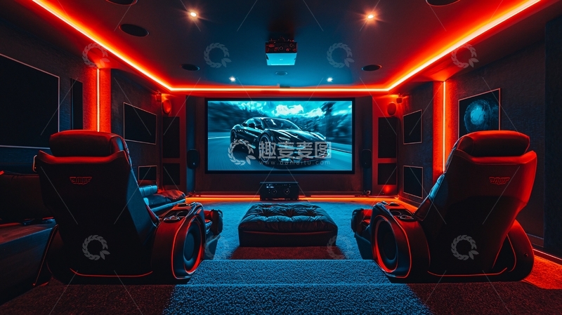 高清大图下载【趣麦麦图】高端家庭影院