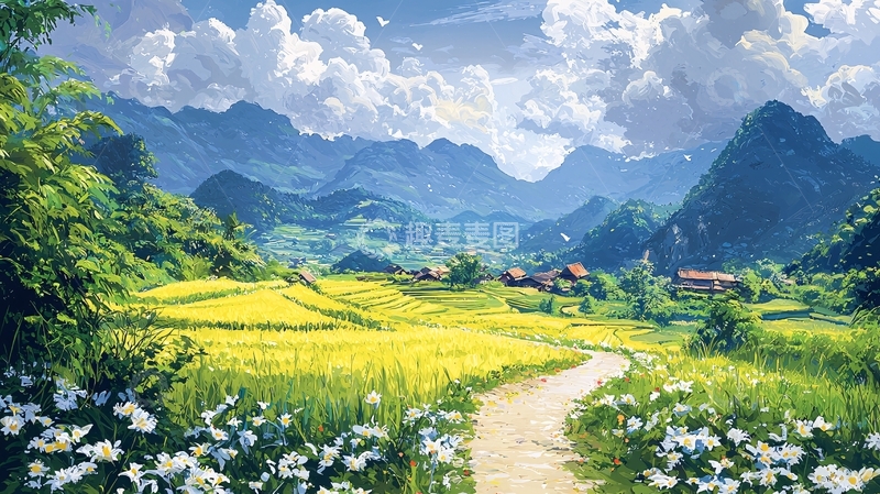 高清大图下载【趣麦麦图】田园风光266