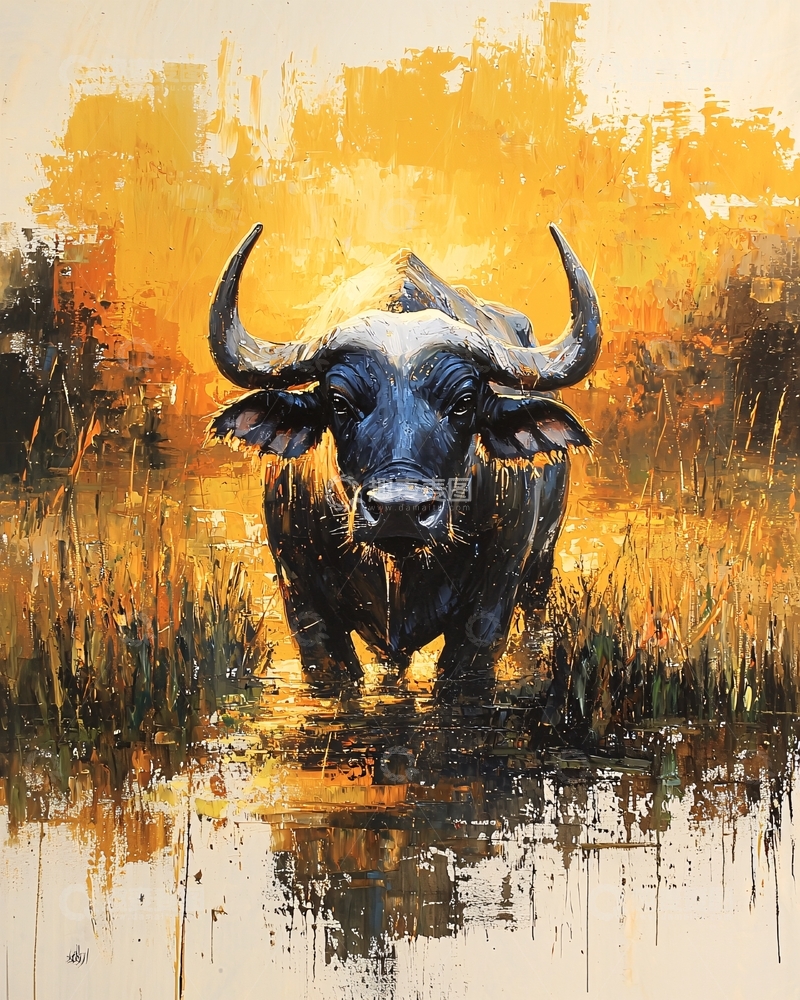 高清大图下载【趣麦麦图】非洲水牛