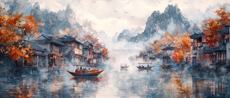 高清大图下载【趣麦麦图】水墨画