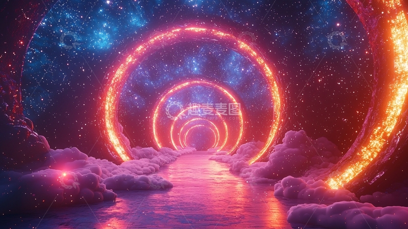 高清大图下载【趣麦麦图】宇宙星云通道