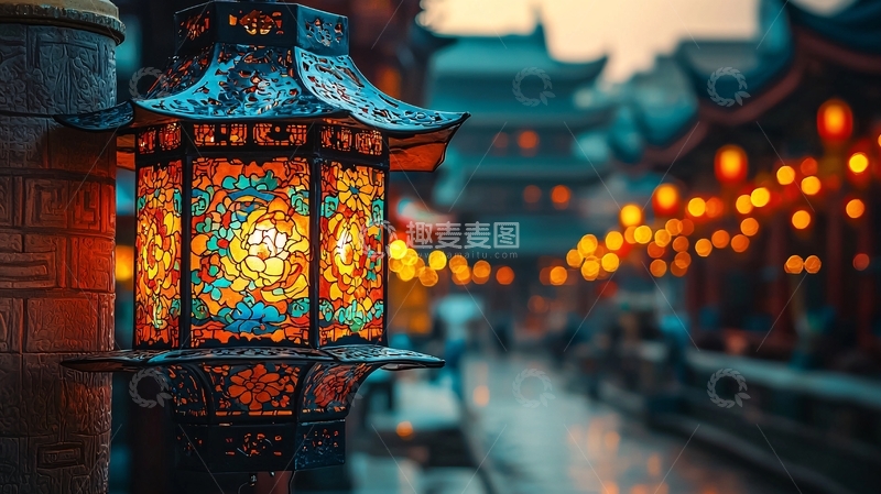 高清大图下载【趣麦麦图】古色古香的灯笼