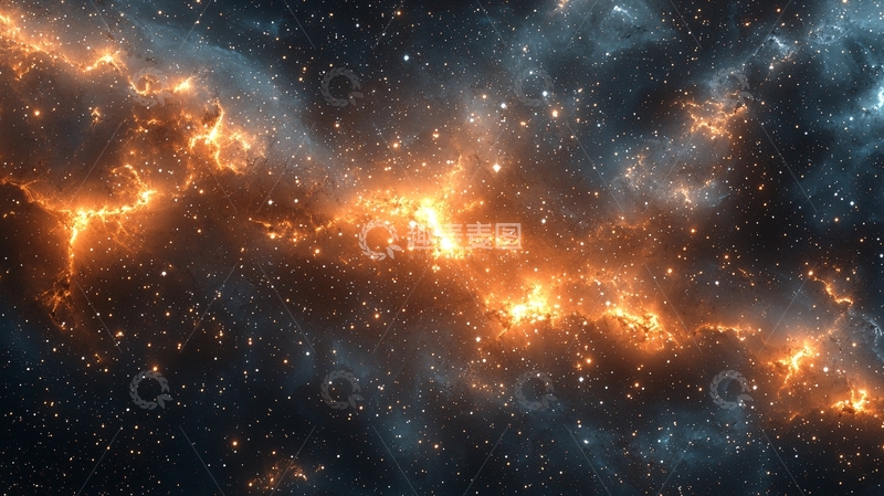 高清大图下载【趣麦麦图】宇宙星云火焰