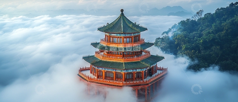 高清大图下载【趣麦麦图】云海仙境