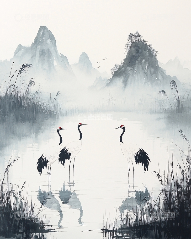 高清大图下载【趣麦麦图】水墨丹青