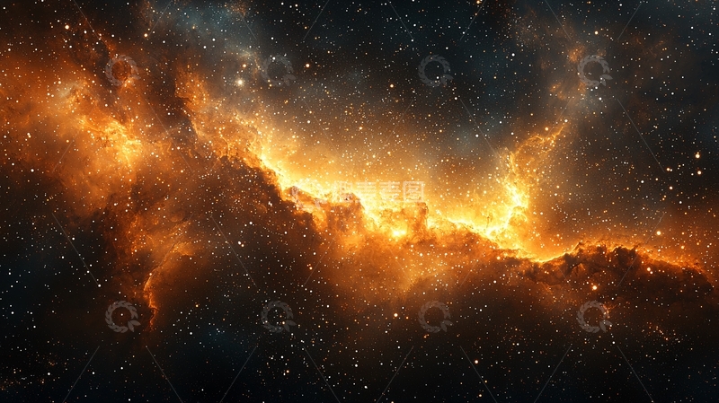 高清大图下载【趣麦麦图】宇宙星云火焰