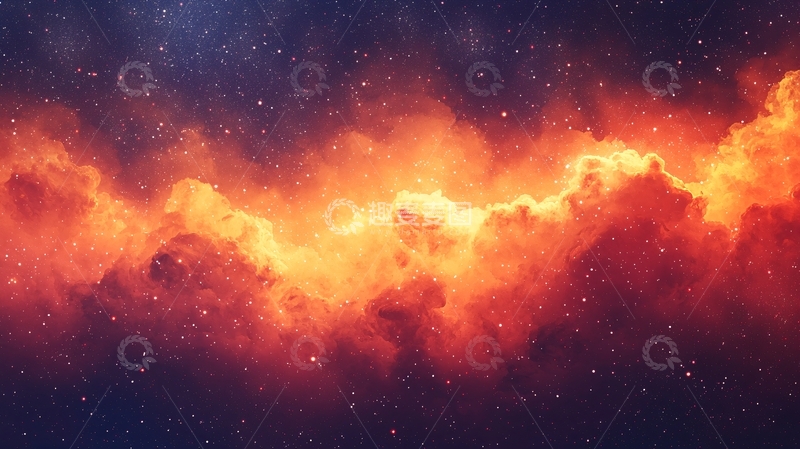 高清大图下载【趣麦麦图】火焰星云