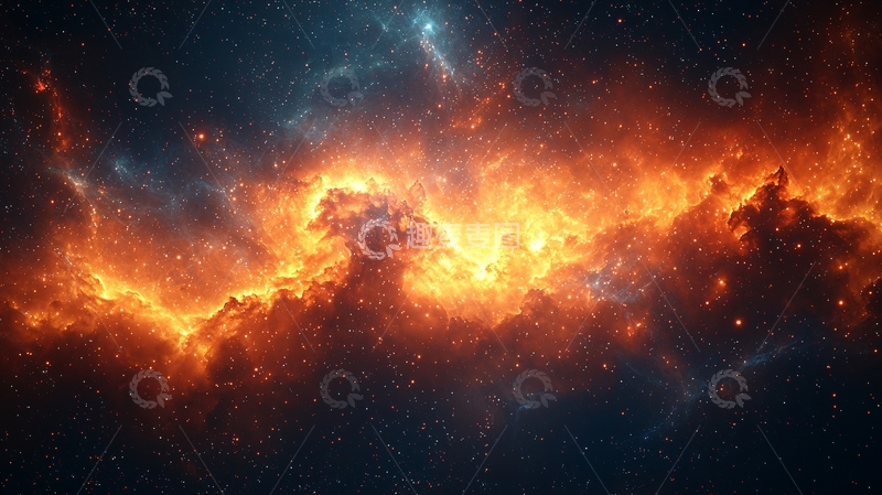 高清大图下载【趣麦麦图】宇宙火焰星云
