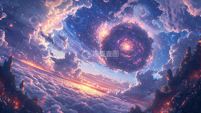 高清大图下载【趣麦麦图】梦幻般的宇宙云海