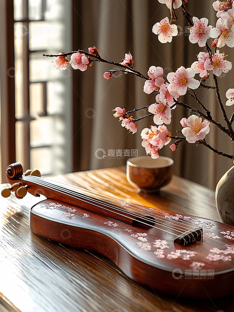 高清大图下载【趣麦麦图】古筝