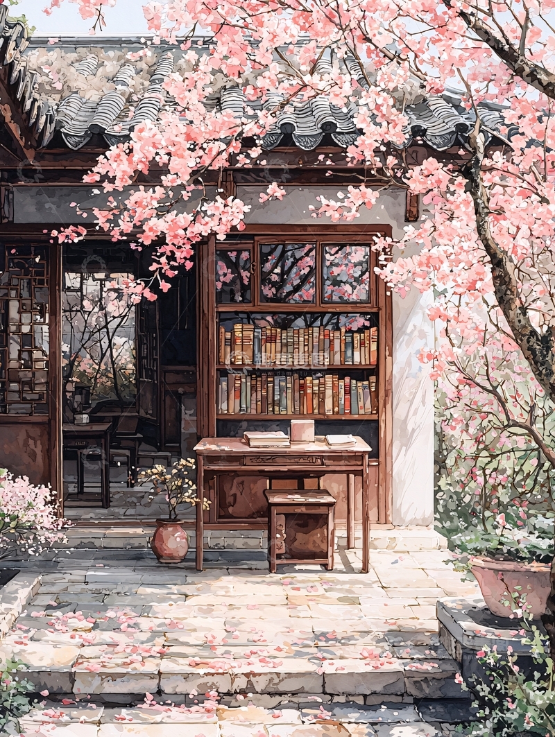 高清大图下载【趣麦麦图】中式庭院