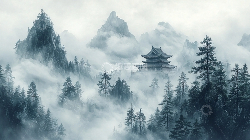 高清大图下载【趣麦麦图】水墨画