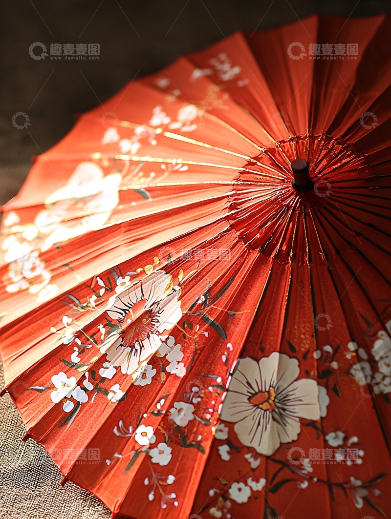 高清大图下载【趣麦麦图】红纸伞