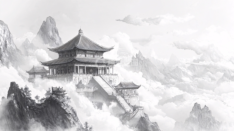 高清大图下载【趣麦麦图】水墨画山水