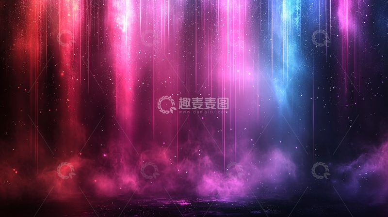 高清大图下载【趣麦麦图】梦幻光柱背景