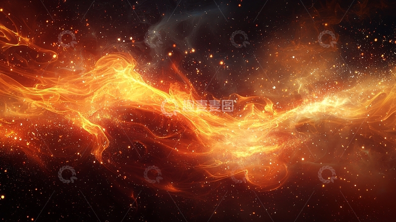 高清大图下载【趣麦麦图】宇宙火焰