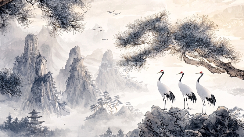 高清大图下载【趣麦麦图】水墨丹青