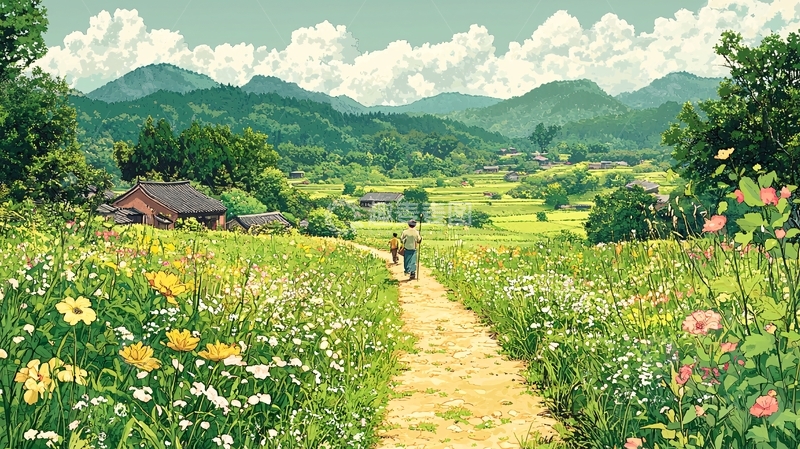 高清大图下载【趣麦麦图】田园风光268