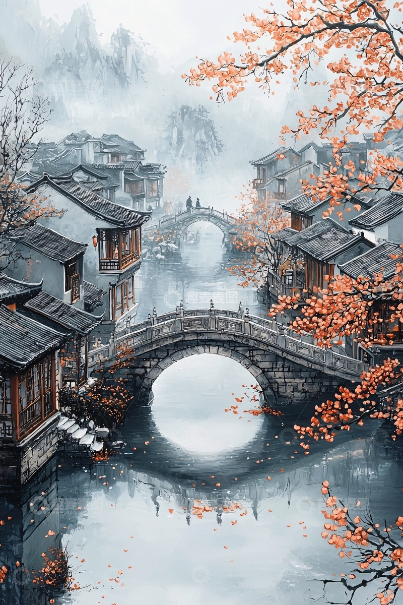 高清大图下载【趣麦麦图】水墨江南