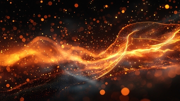 流动的火焰粒子特效