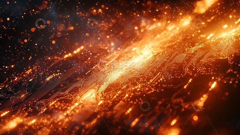 高清大图下载【趣麦麦图】燃烧的金属碎片