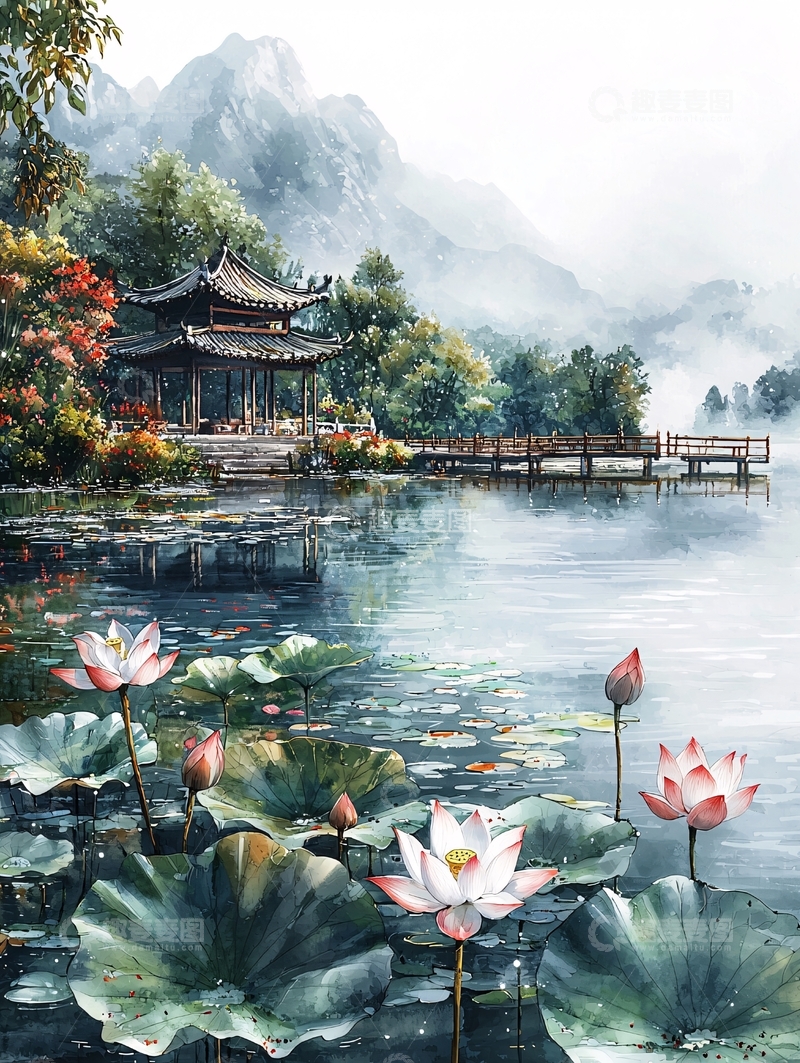 高清大图下载【趣麦麦图】水墨画