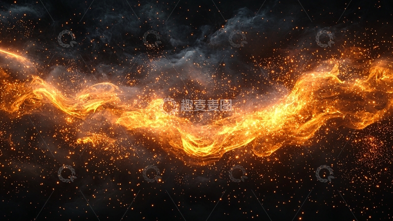 高清大图下载【趣麦麦图】火焰流光