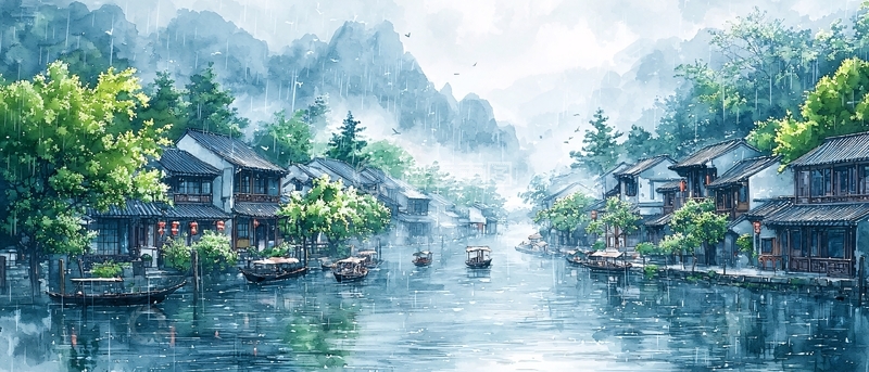 高清大图下载【趣麦麦图】水墨江南