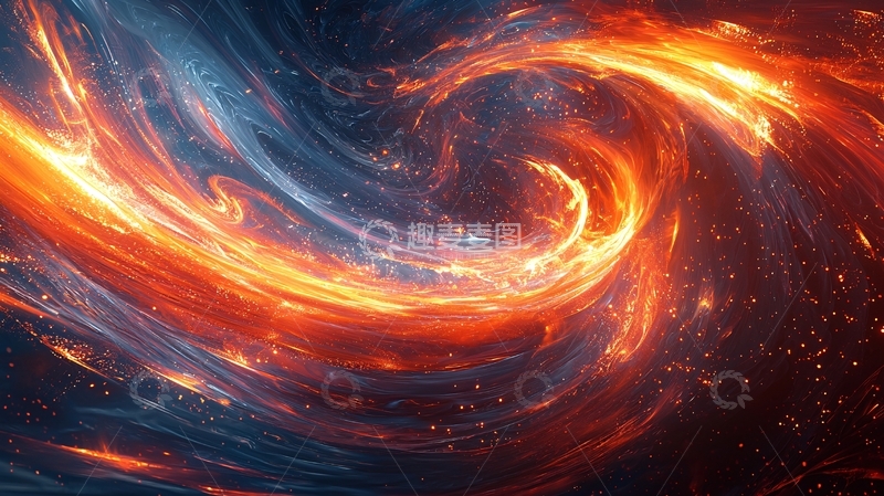 高清大图下载【趣麦麦图】火焰漩涡
