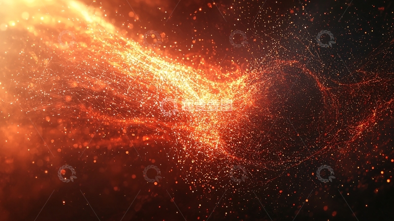 高清大图下载【趣麦麦图】燃烧的宇宙能量粒子