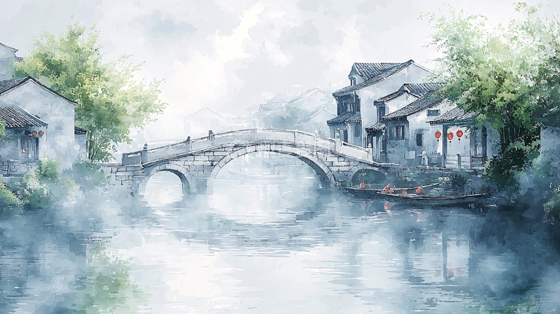 高清大图下载【趣麦麦图】水墨江南